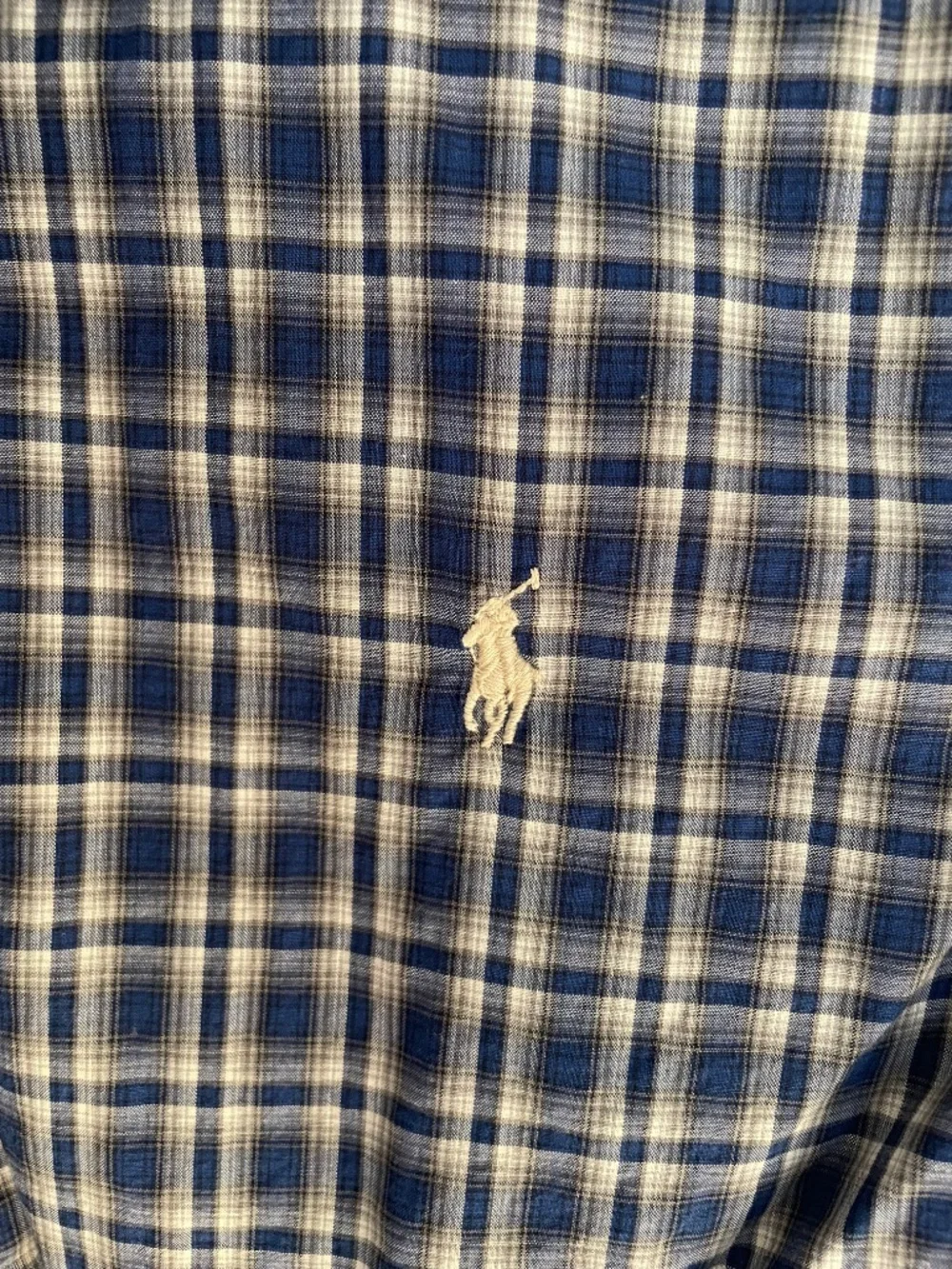 Ralph Lauren, blue checkered shirt